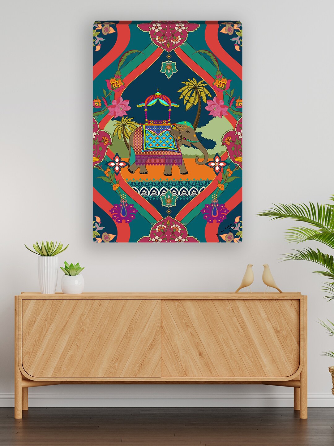 

India Circus by Krsnaa Mehta Multicolored Printed Photograph Framed Wall Art, Green