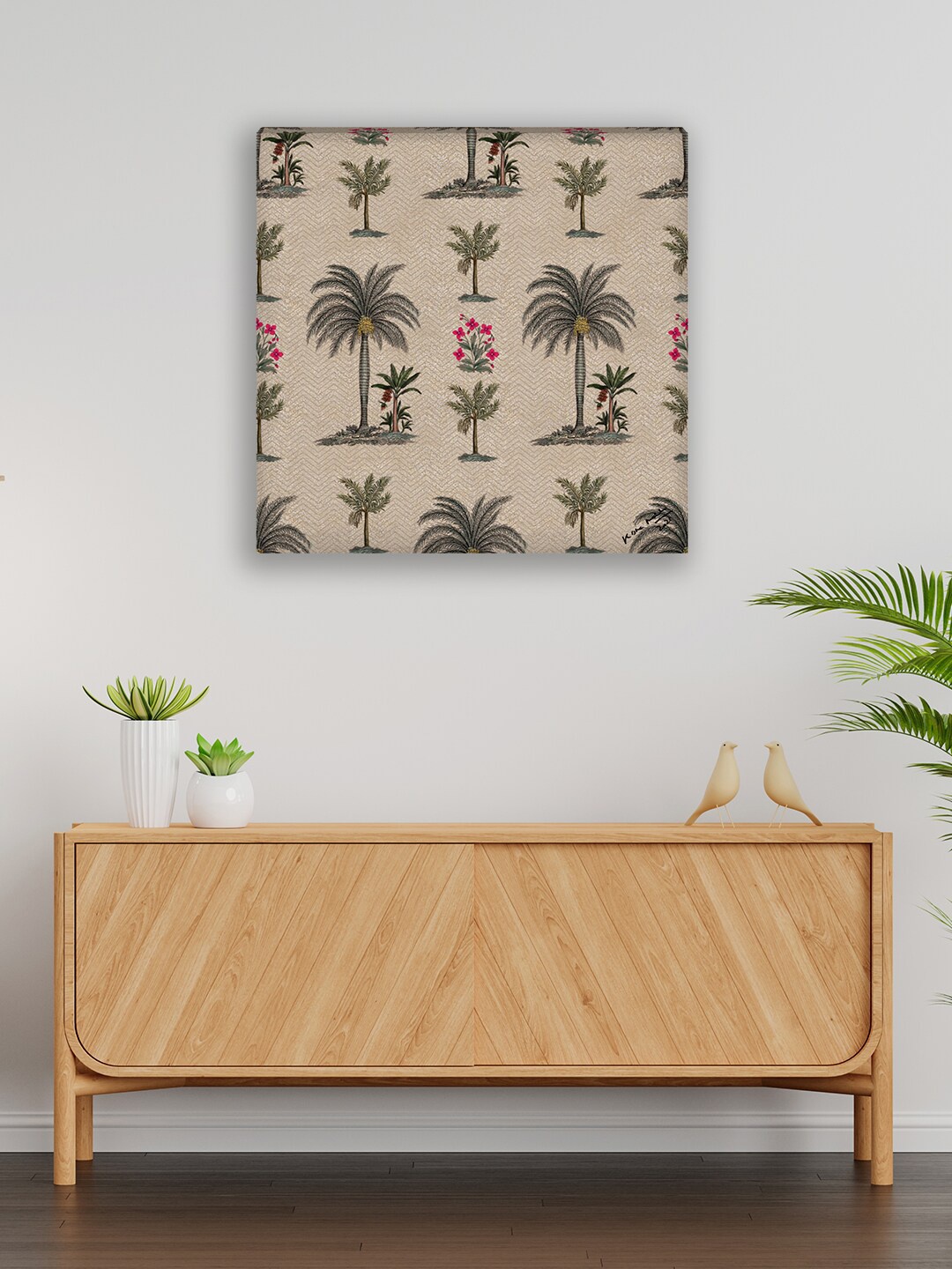 

India Circus by Krsnaa Mehta Brown & Green Canvas Wall Art