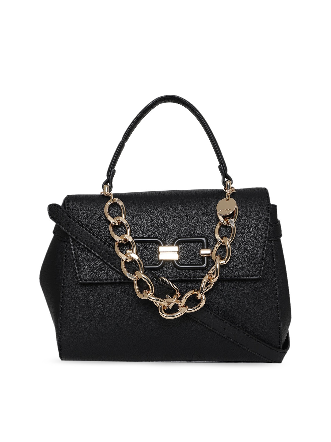 

ALDO Black Structured Handheld Bag