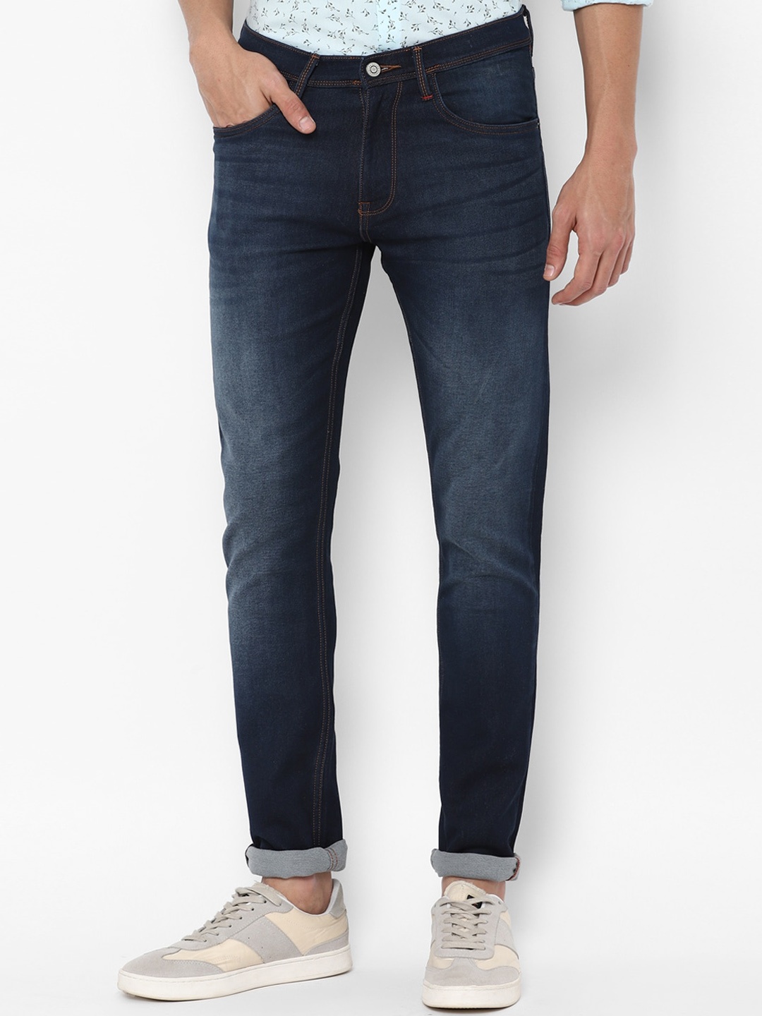

Allen Solly Men Navy Blue Slim Fit Light Fade Jeans