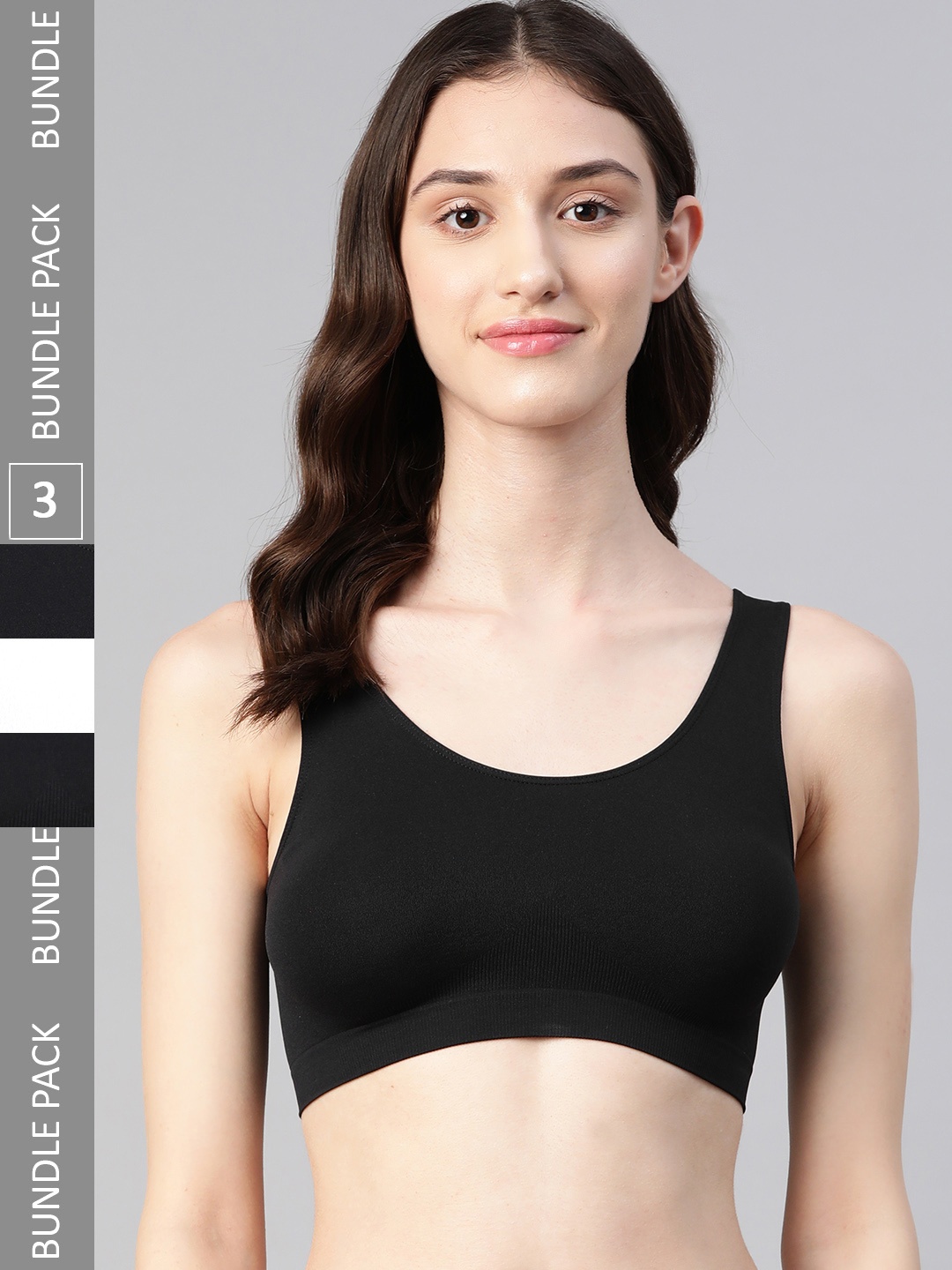 

Marks & Spencer Pack Of 3 Seamless T-shirt Bra, Black