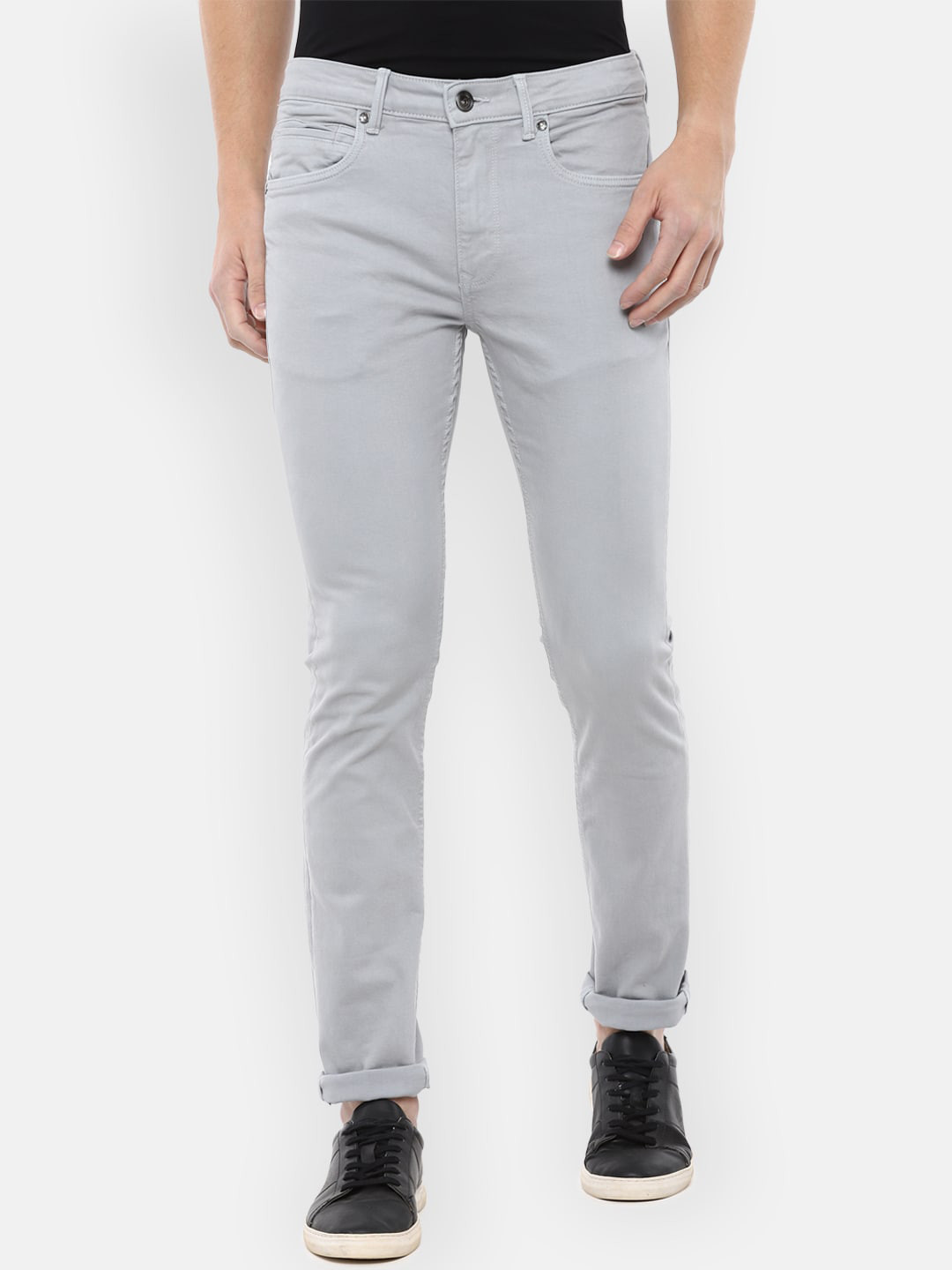 

Louis Philippe Jeans Men Grey Slim Fit Jeans