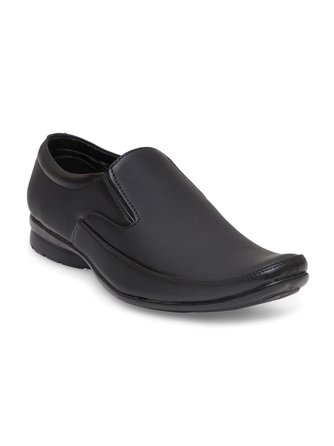 

WELBAWT Men Black Slip-On Sneakers