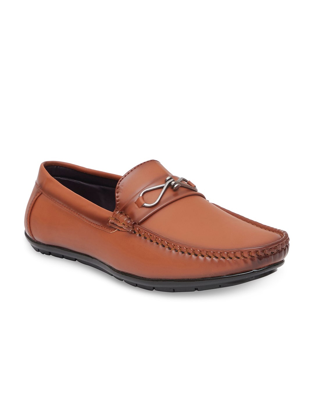 

WELBAWT Men Tan Loafers