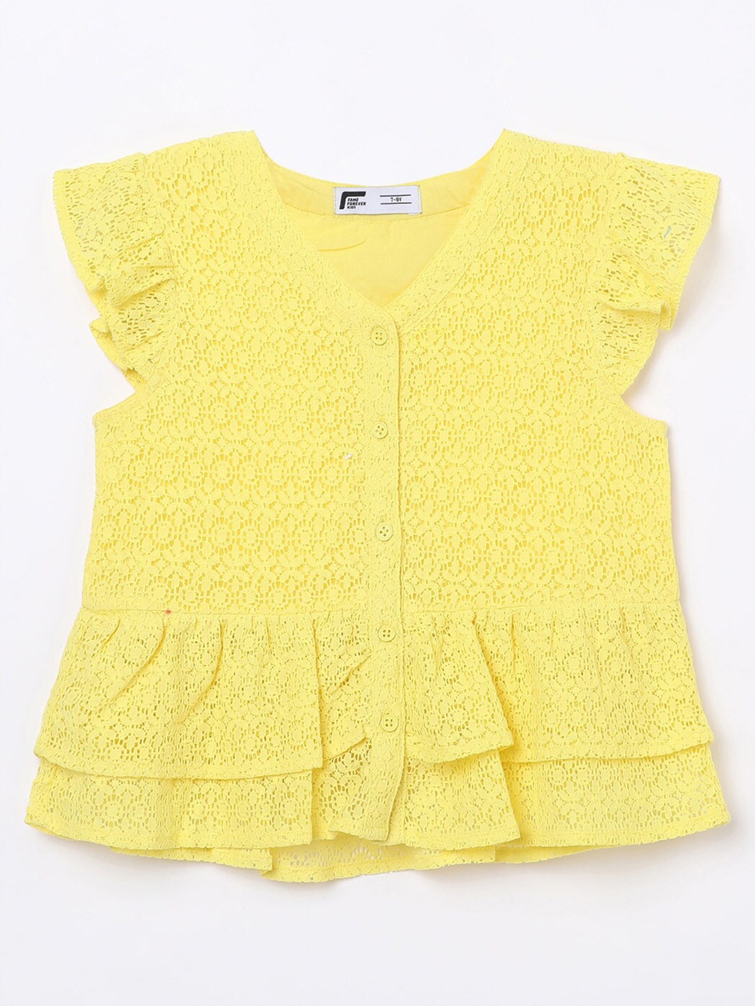 

Fame Forever by Lifestyle Yellow Self Design Top