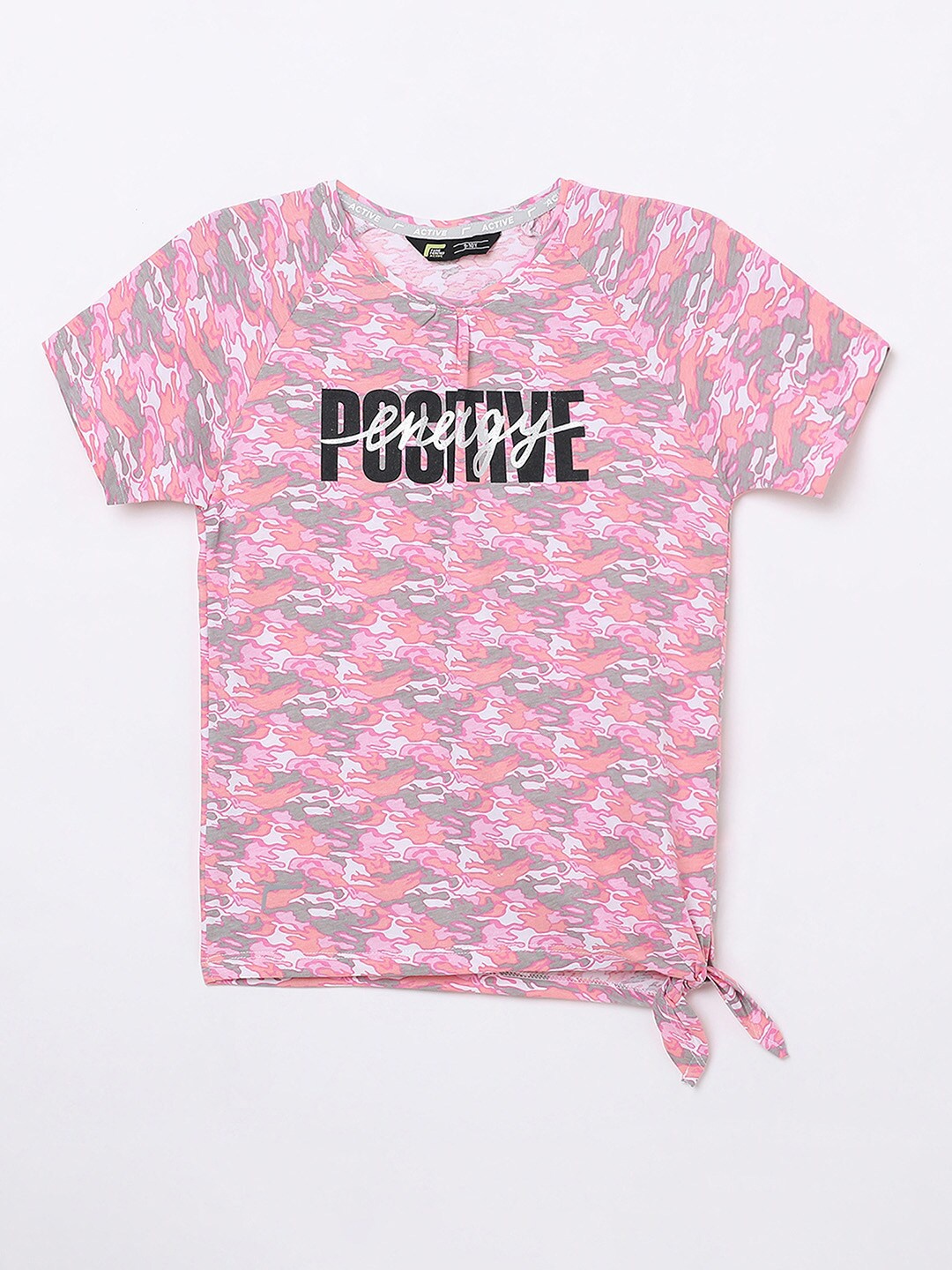 

Fame Forever by Lifestyle Pink Print Pure Cotton Top