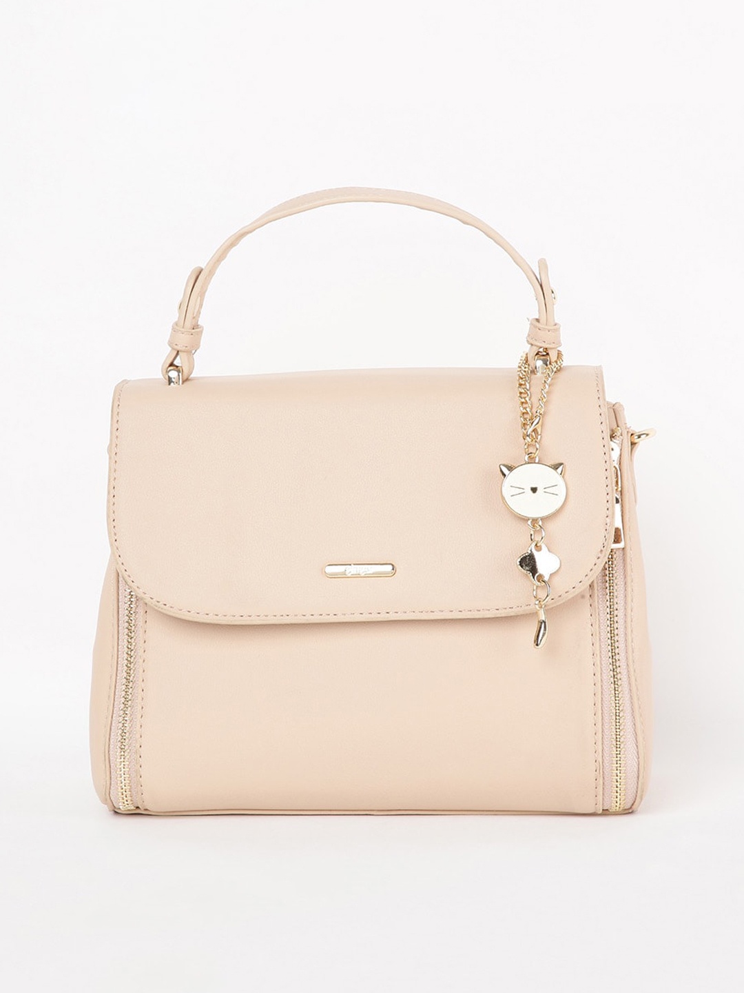 

Ginger by Lifestyle Women Peach-Coloured Swagger Satchel