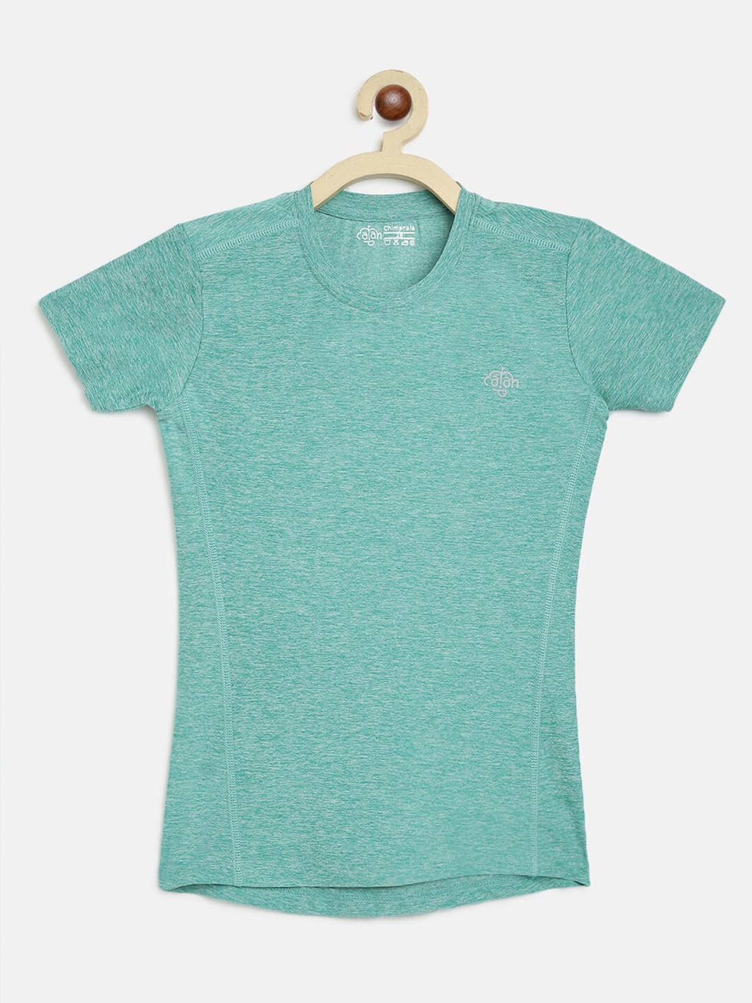 

CHIMPRALA Girls Grey Running Sports T-shirt