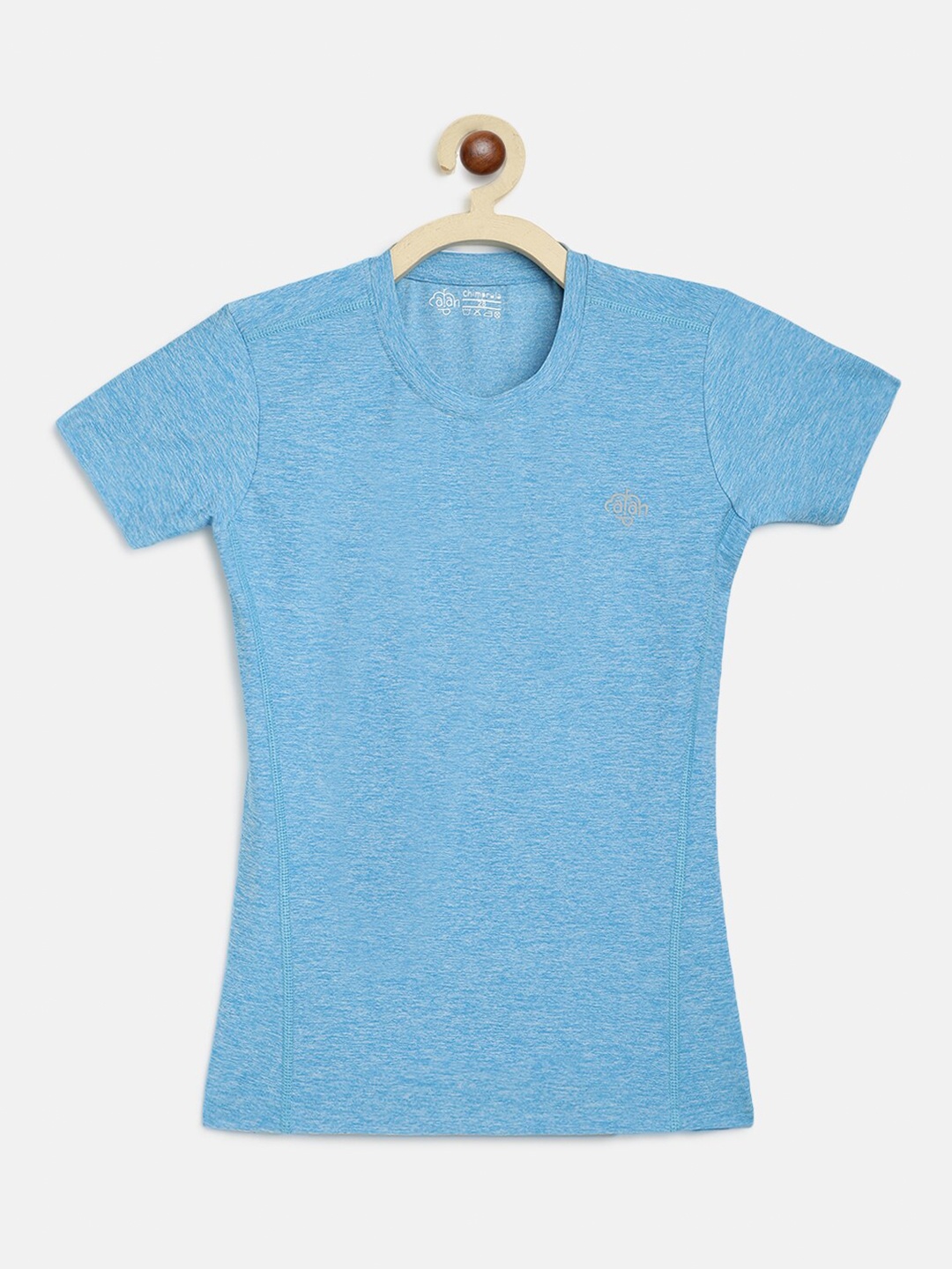 

CHIMPRALA Girls Blue Sports Running T-shirt