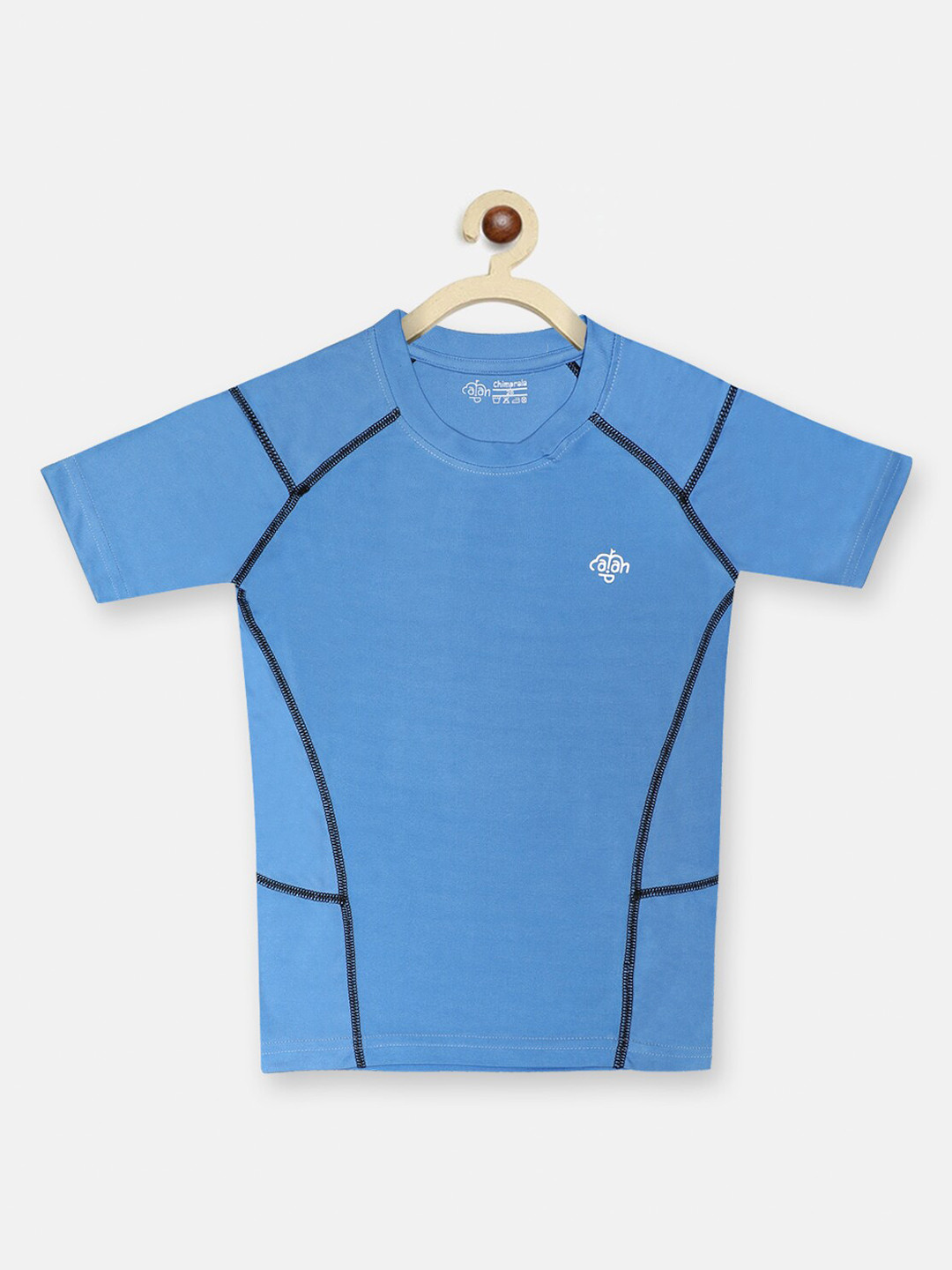 

CHIMPRALA Boys Blue Outdoor T-shirt