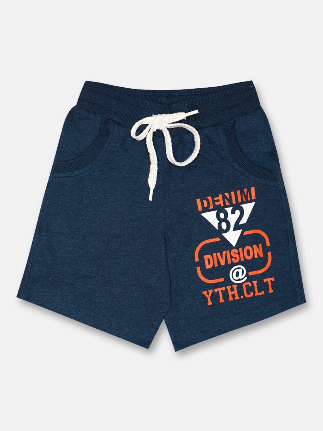 

CHIMPRALA Boys Blue Printed Outdoor Antimicrobial Technology Cotton Shorts