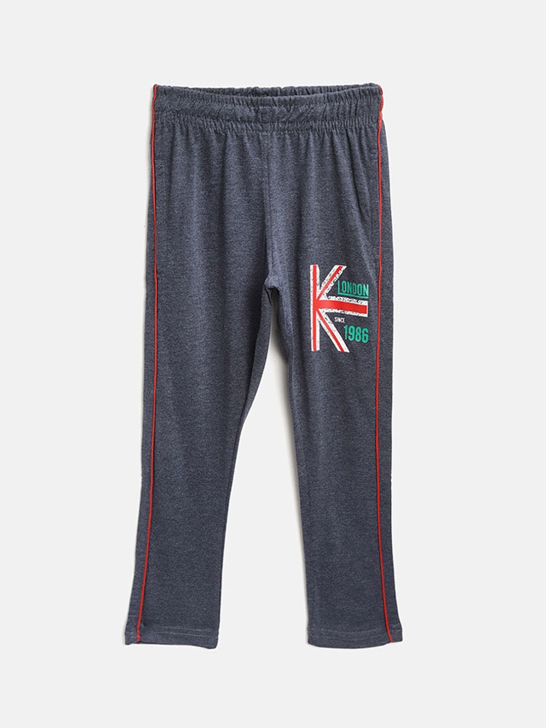 

CHIMPRALA Boys Blue Solid Cotton Track Pant