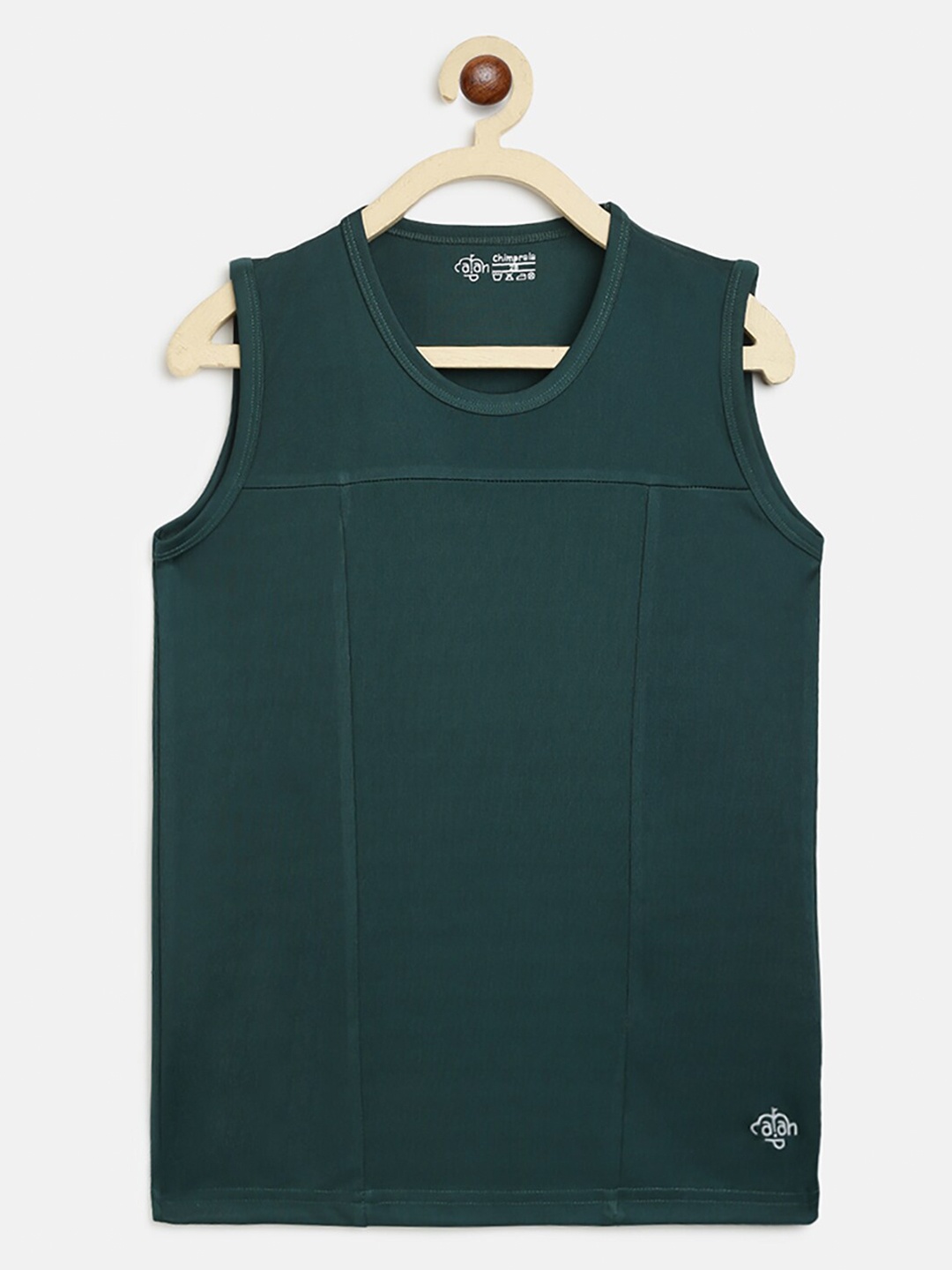 

CHIMPRALA Boys Green Solid Outdoor T-shirt