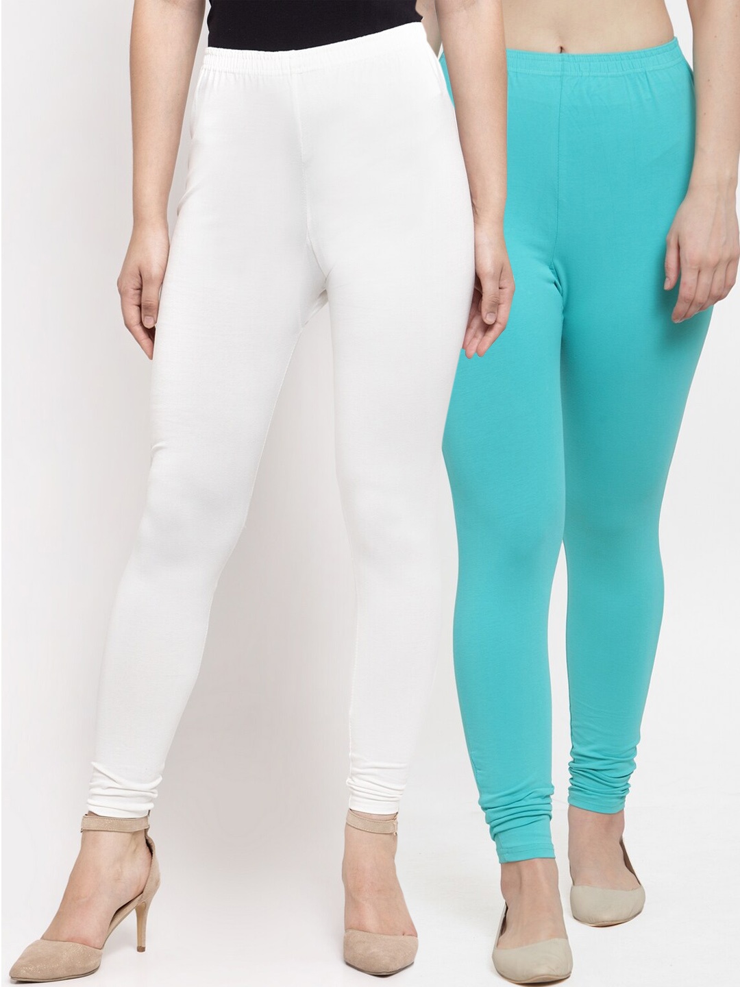 

Jinfo Women Pack Of 2 Leggings, White
