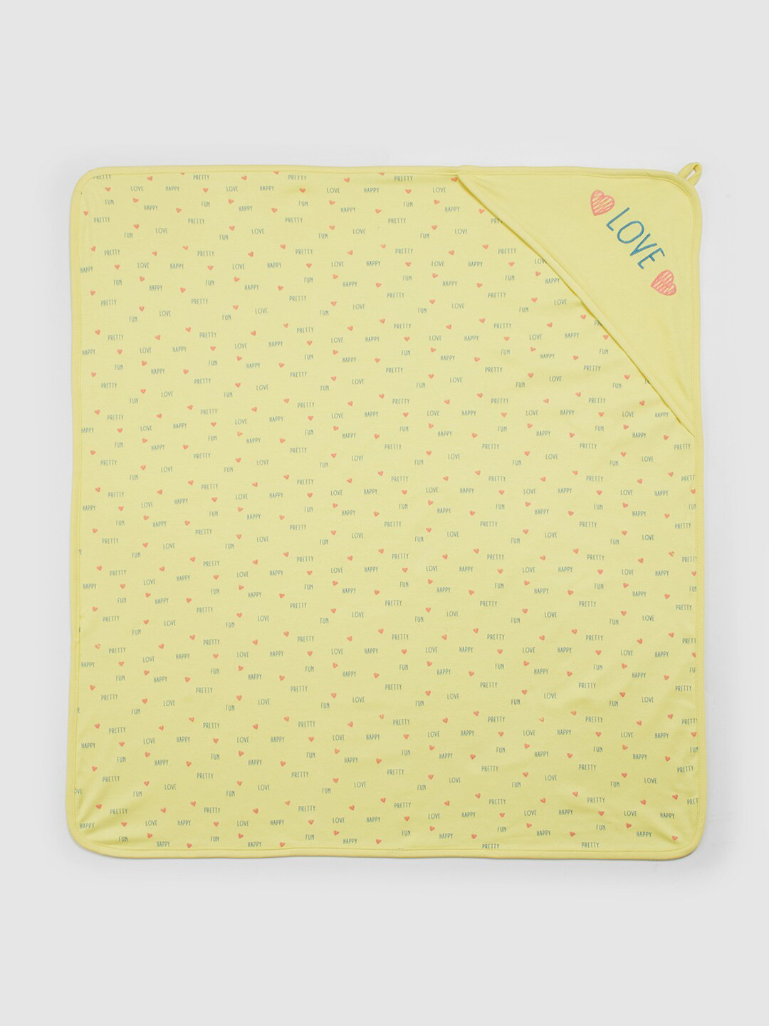 

max Yellow & Teal Mild Winter 110 GSM Single Bed Blanket