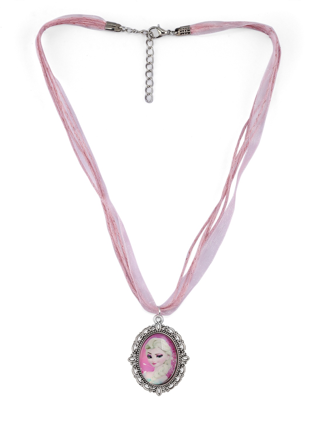 

EL REGALO Kids Girls Pink White Frozen Princess Necklace