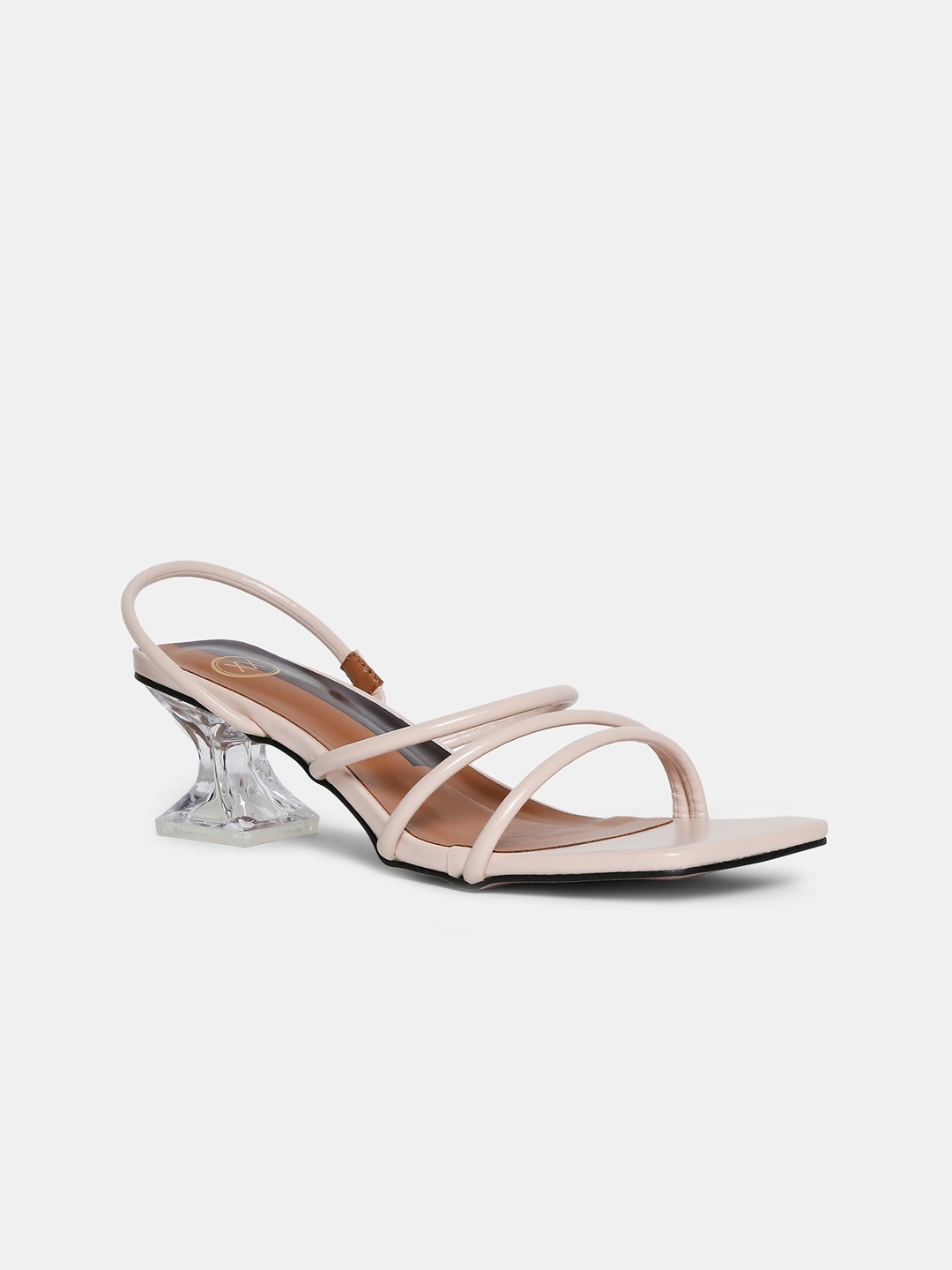 

20Dresses Pink PU Block Sandals