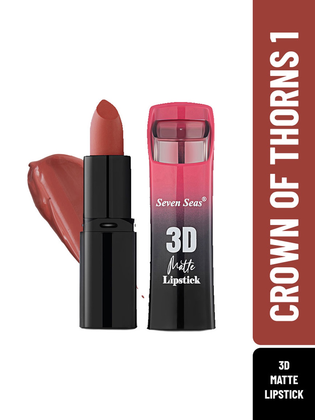 

Seven Seas 3D Matte Lipstick Full Coverage - Crown OF Thorns 1, Peach