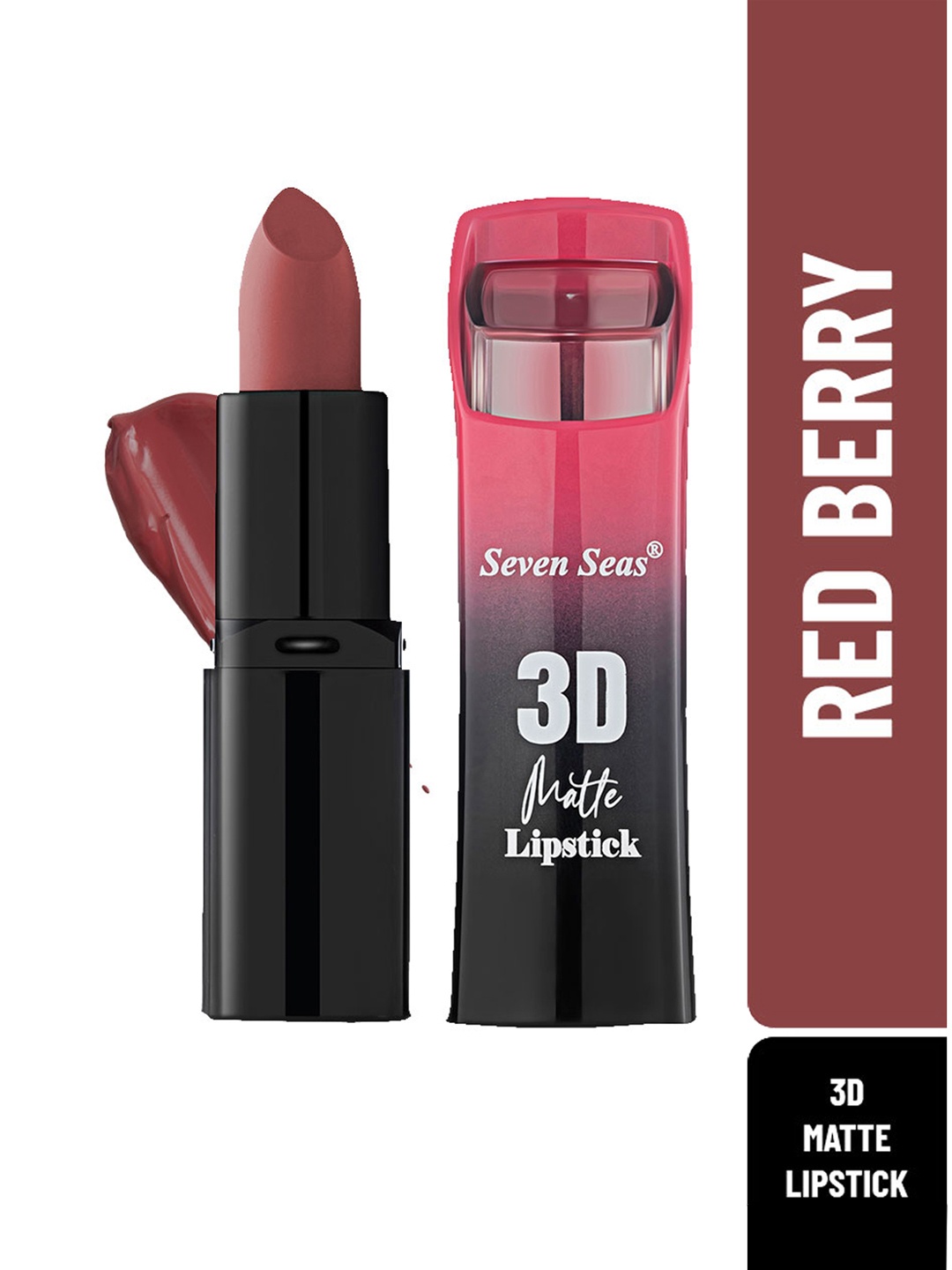 

Seven Seas Red Berry 3D Matte Full Coverage Lipstick