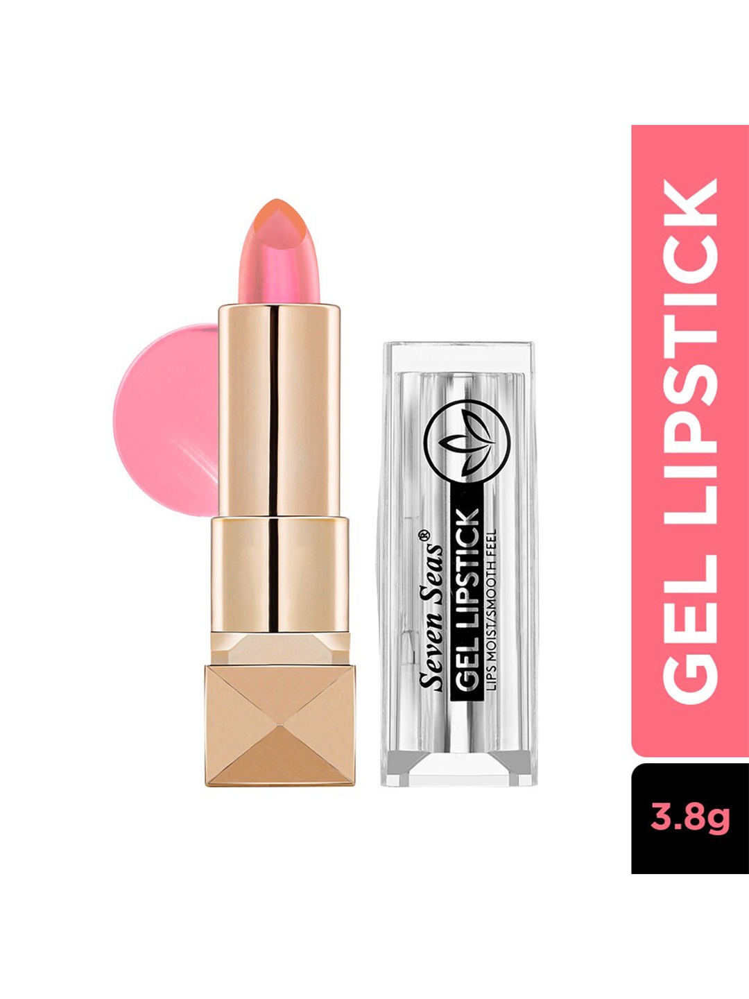 

Seven Seas Lips Moist Smooth Feel Gel Lipstick 3.8 g, Pink