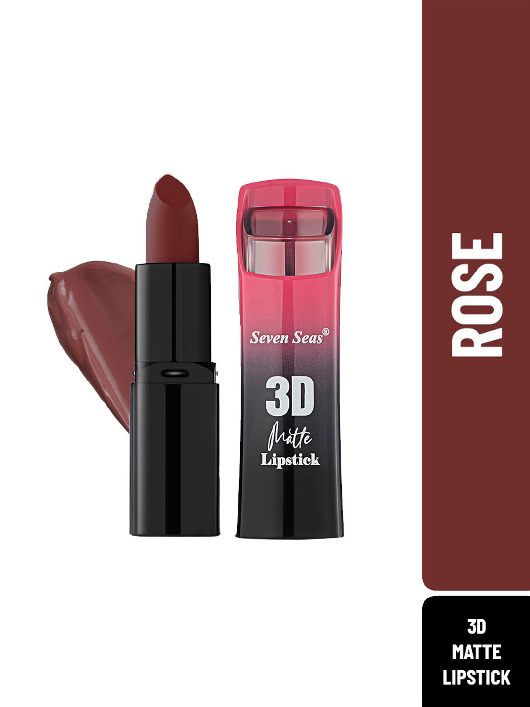 

Seven Seas 3D Matte Vitamin E Enriched Full Coverage Bullet Lipstick : Rose, Maroon