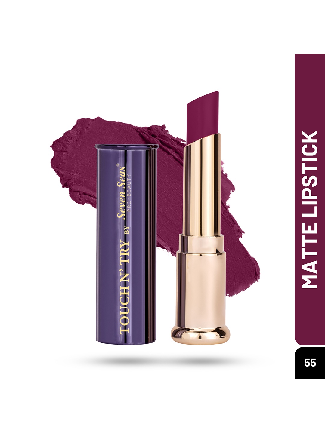 

Seven Seas Touch N Try Lip Matte Lipstick, Purple