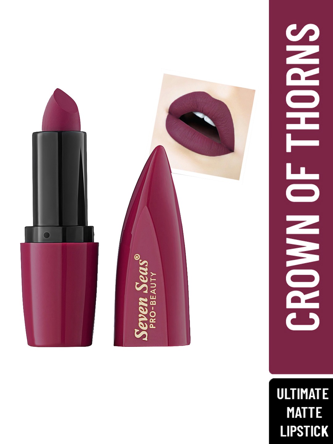 

Seven Seas Ultimate Matte Lipstick - Crown of Thorns, Brown