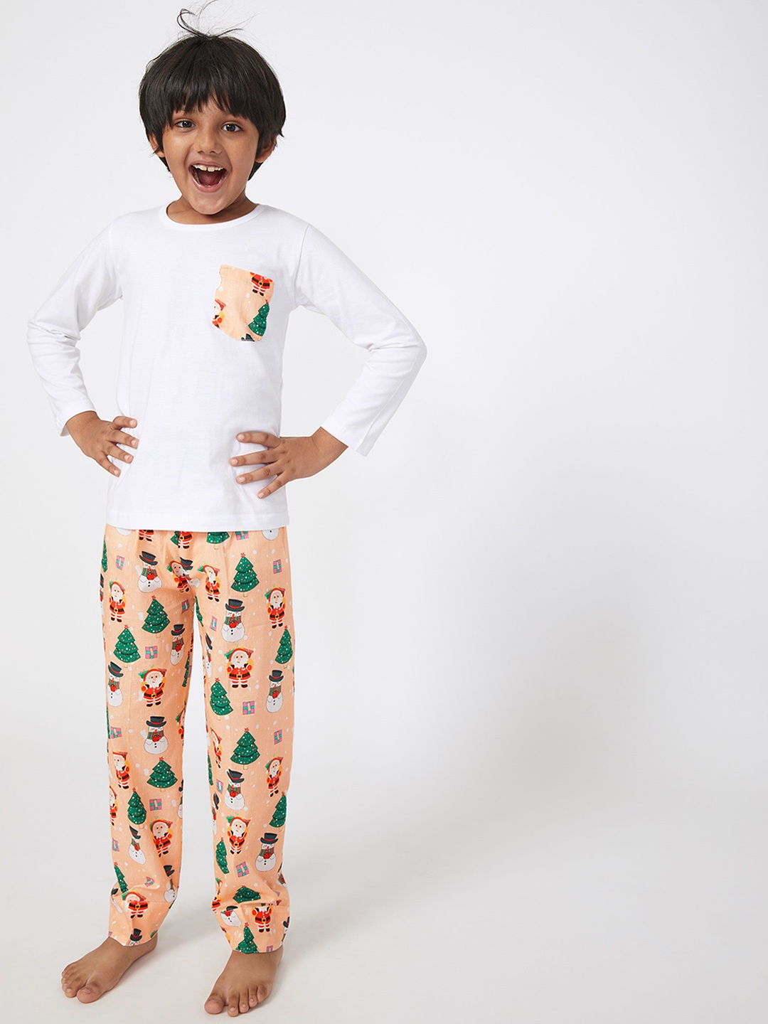

frangipani Girls Multicoloured Printed Night suit, Multi