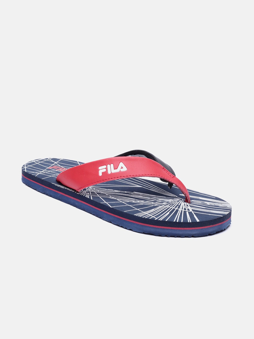 

FILA Men Blue & Red Printed Room Slippers