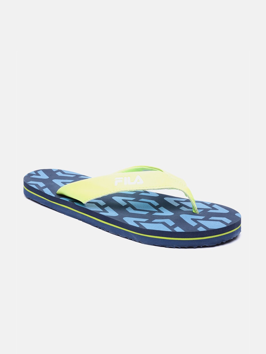 

FILA Men Blue Printed Flip Flops