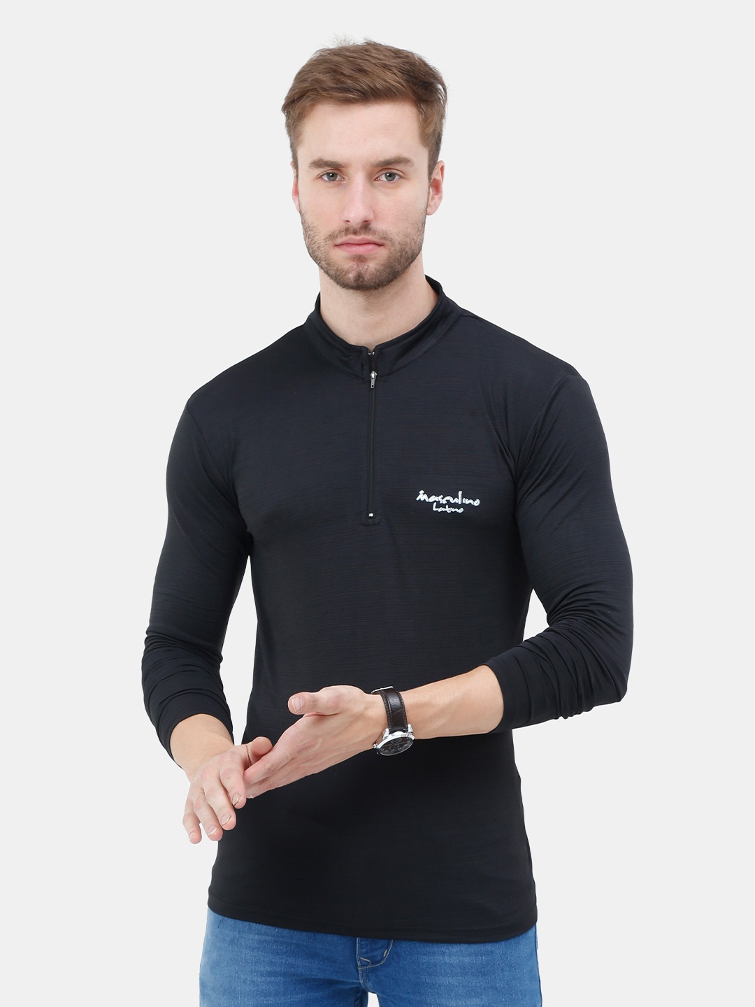 

Masculino Latino Men Black Rapid Dry Training or Gym T-shirt