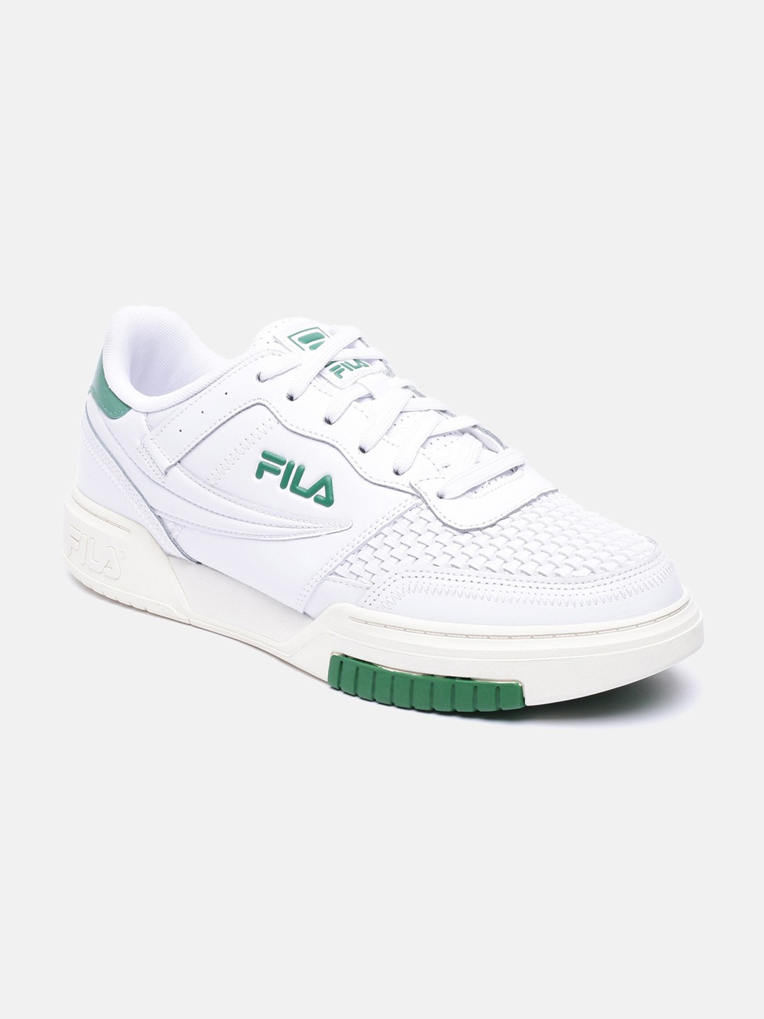 

FILA Men White Textured PU Sneakers