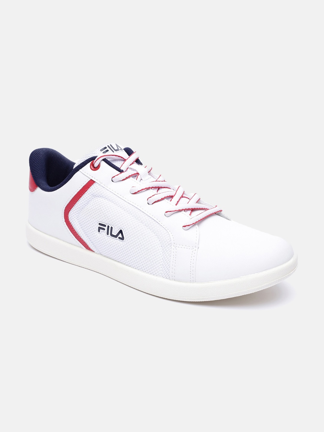 

FILA Men White Textured PU Sneakers