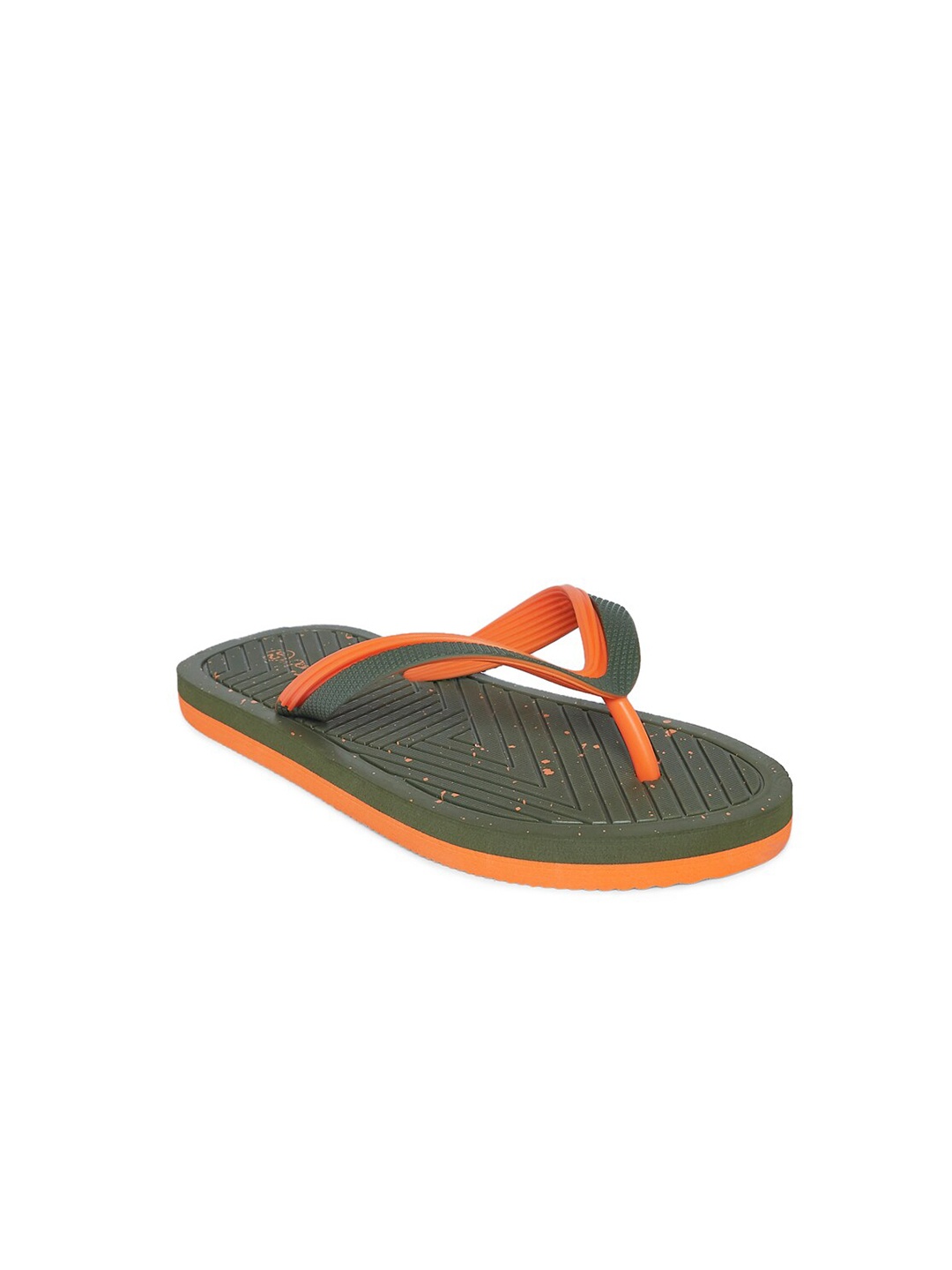 

Pantaloons Junior Boys Olive Green & Orange Colourblocked Slip-On