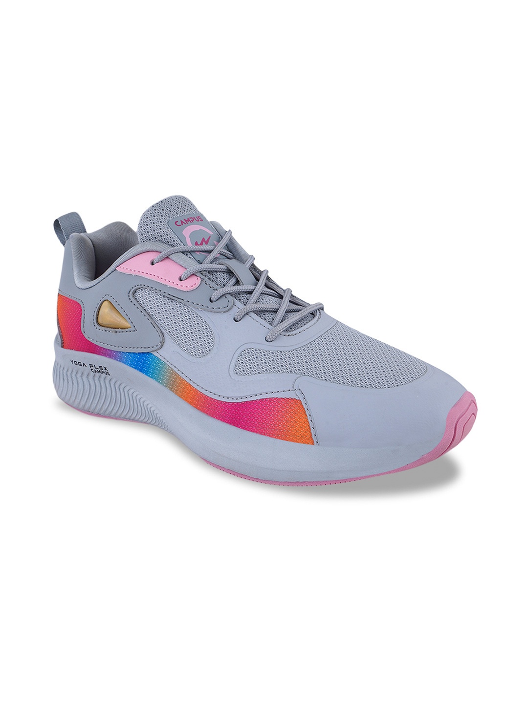 

Campus Women Grey Mesh Running Shoes