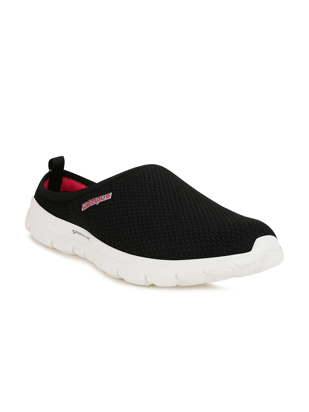 

Campus Women Black & Red Mesh Walking Shoes