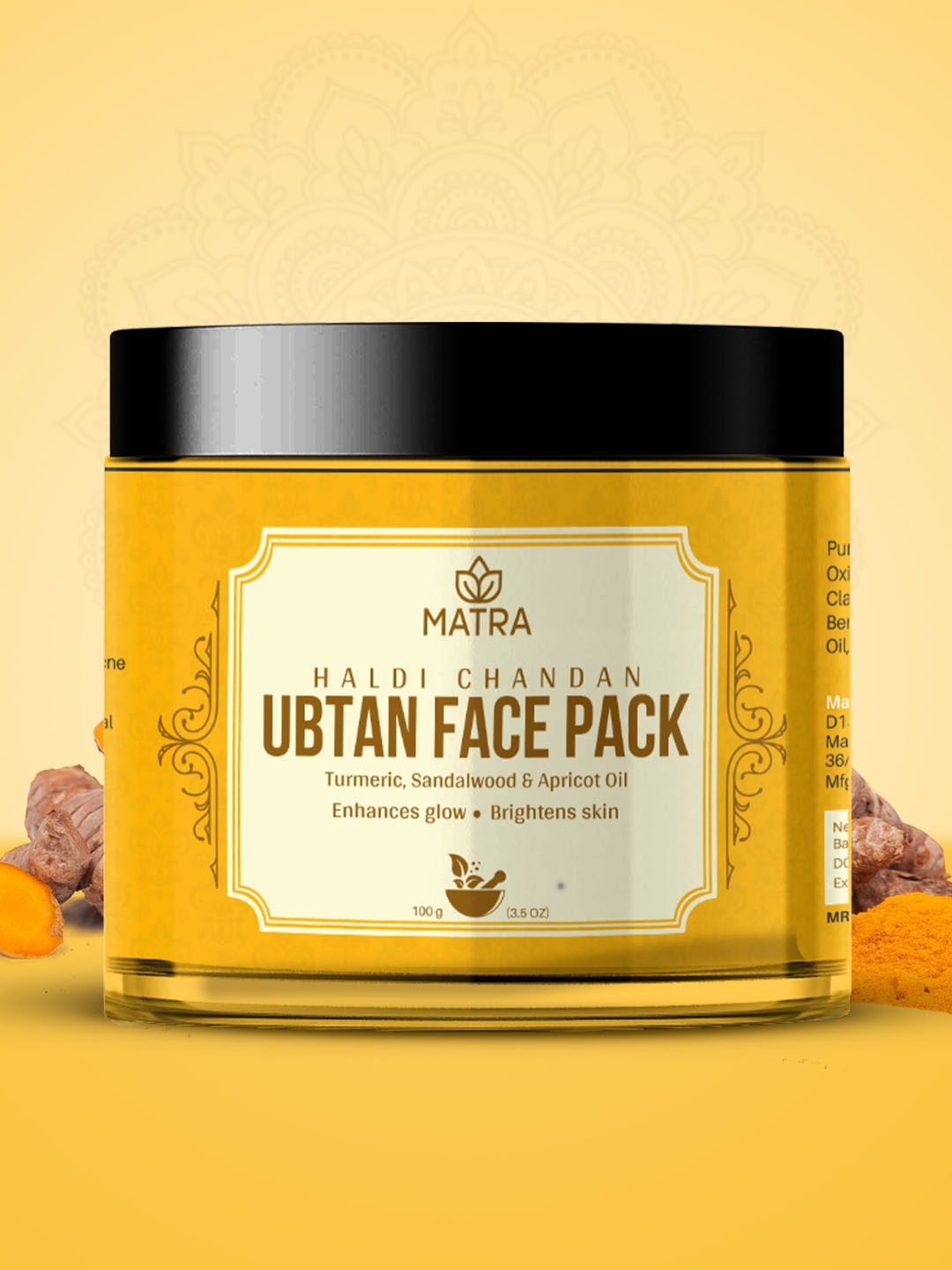 

MATRA Haldi Chandan Ubtan Face Pack - 100 g, Yellow