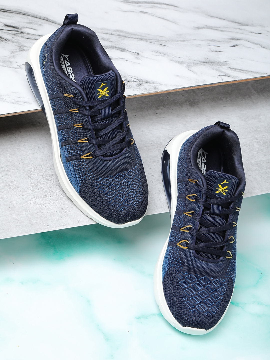 

ABROS Men Strike Running Sports Shoes, Navy blue