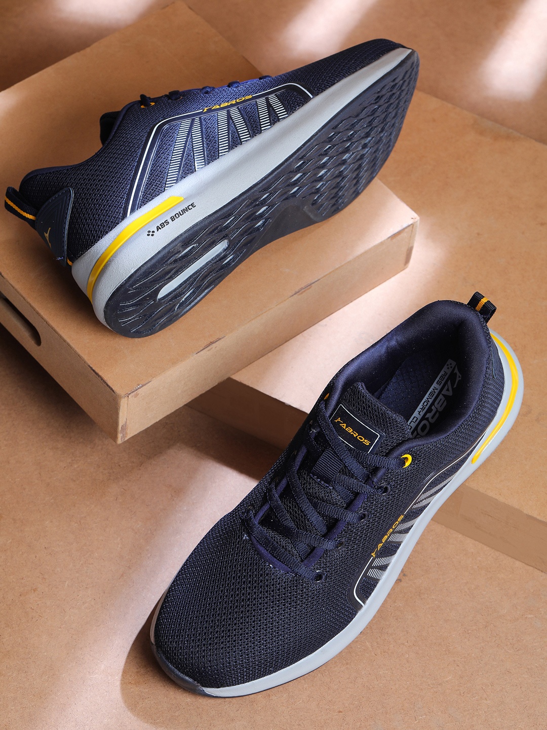 

ABROS Men Anthony Hyperfuse Running Shoes, Navy blue