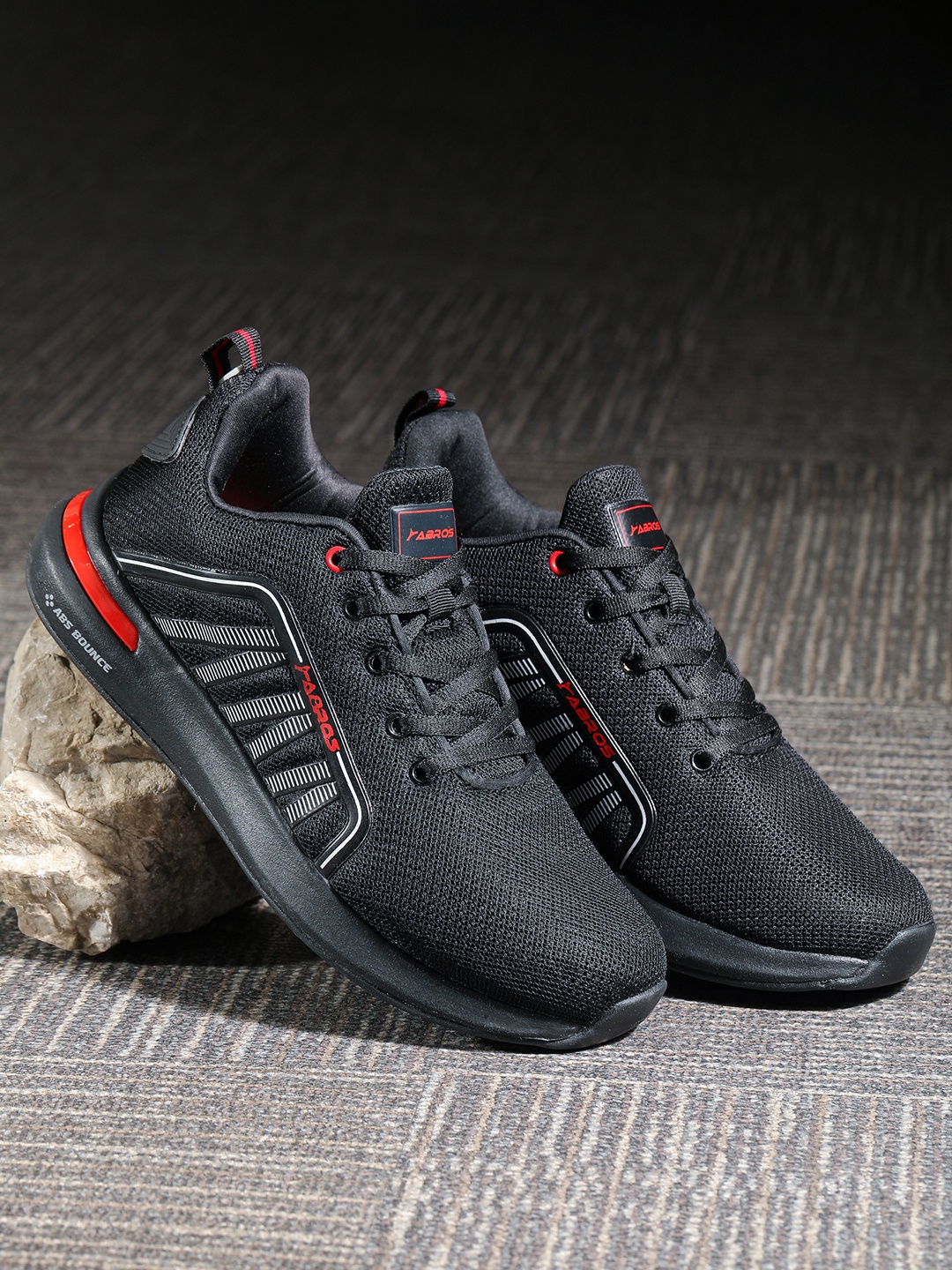 

ABROS Men Anthony Hyperfuse Running Shoes, Black