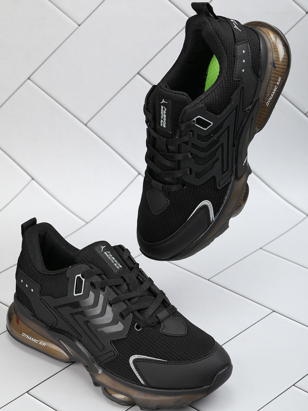 

ABROS Men Thar Running Sports Shoes, Black