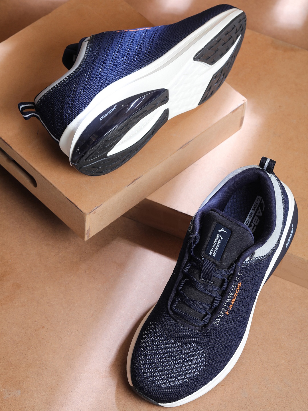 

ABROS Men Hyper Running Sports Shoes, Navy blue