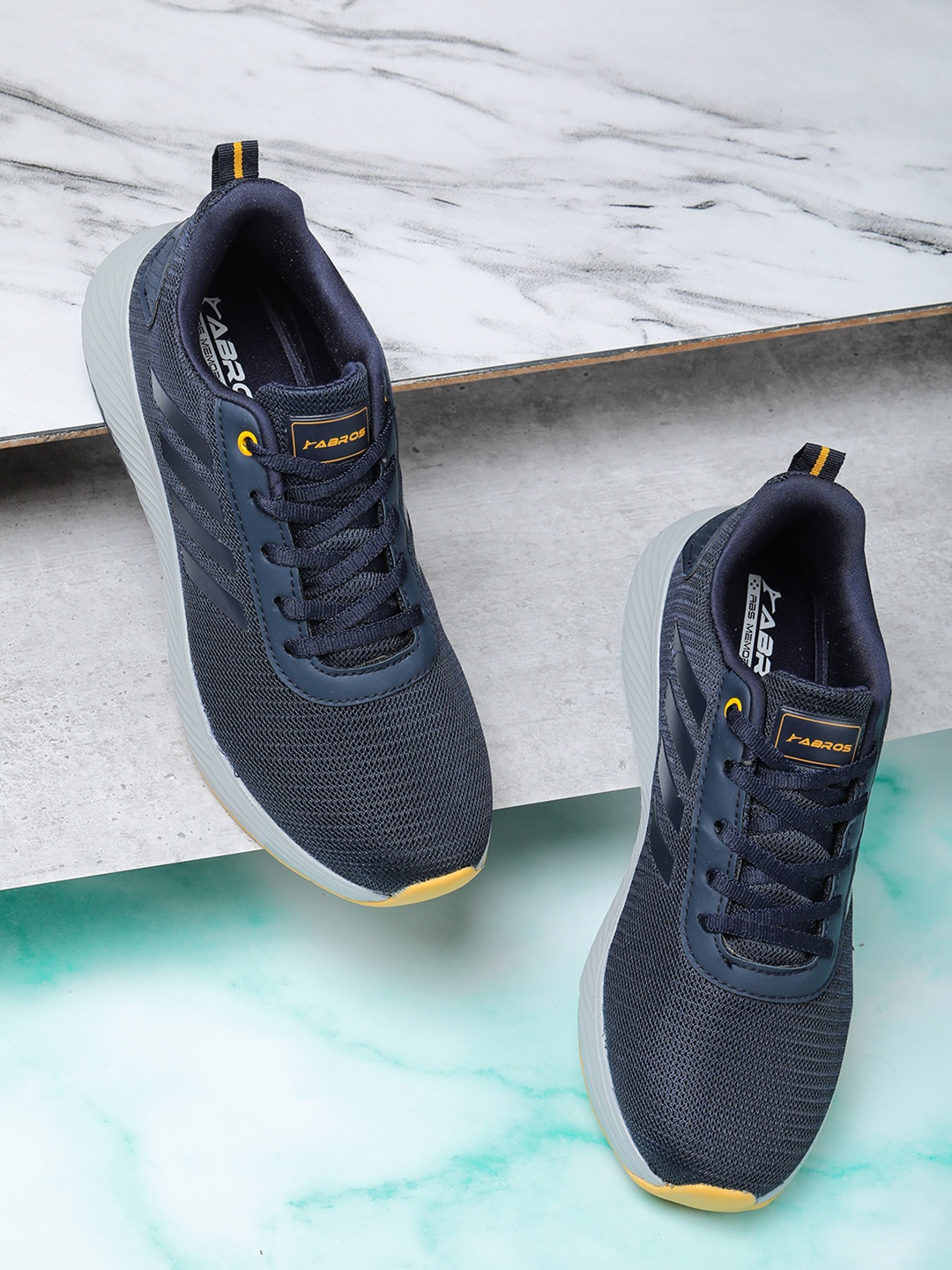 

ABROS Men Prime-N Running Sports Shoes, Navy blue