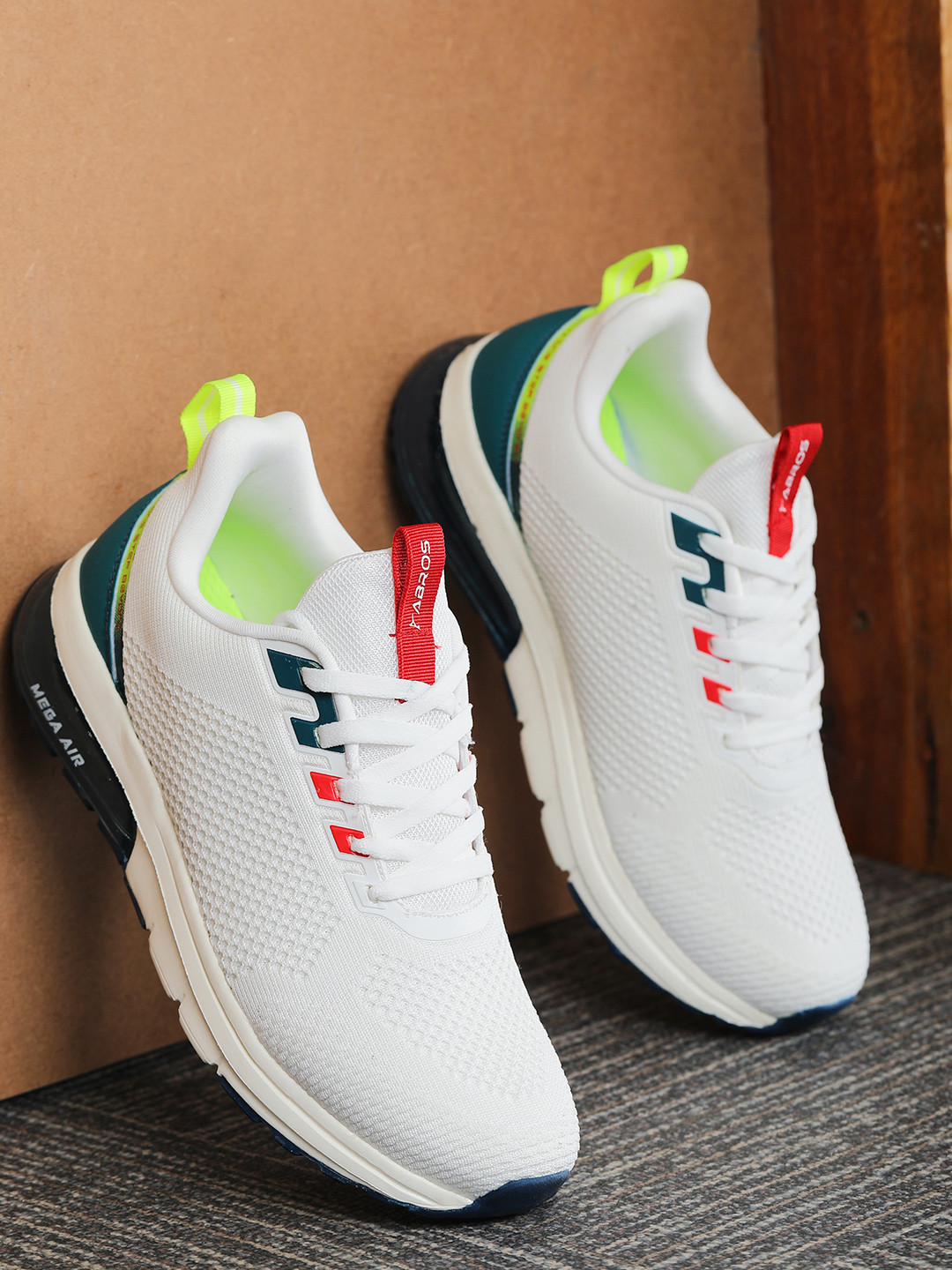 

ABROS Men Tyrone-N Running Sports Shoes, Off white