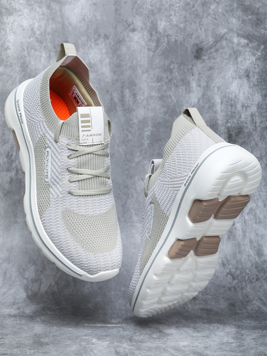 

ABROS Men Author Running Sports Shoes, Grey