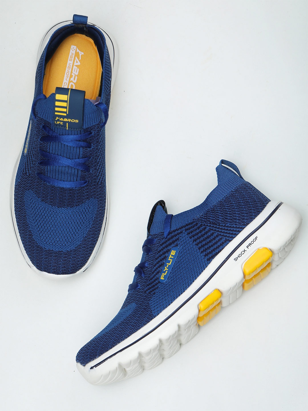 

ABROS Men Author Running Sports Shoes, Navy blue