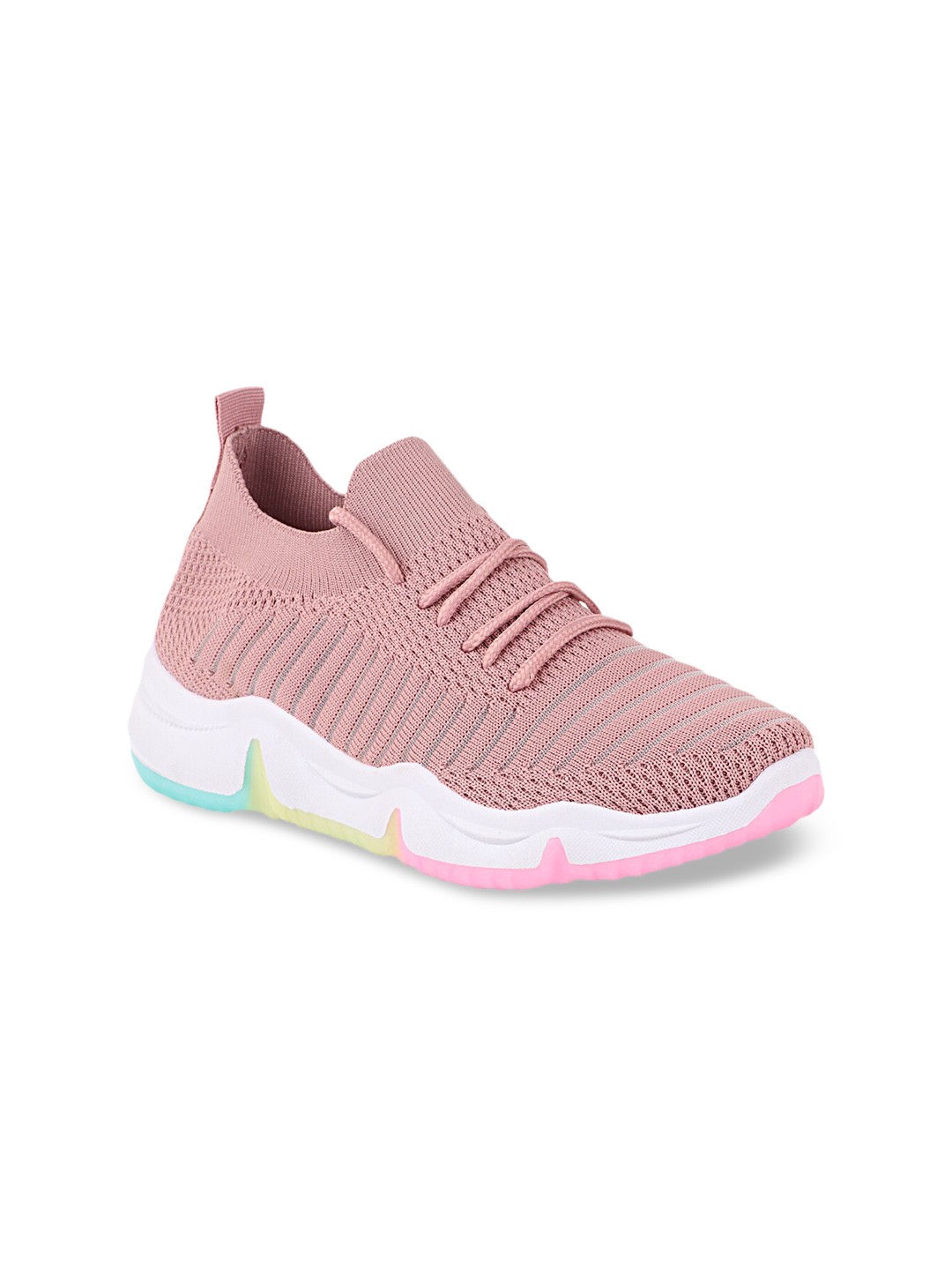 

THE WHITE POLE Women Pink Woven Design Sneakers