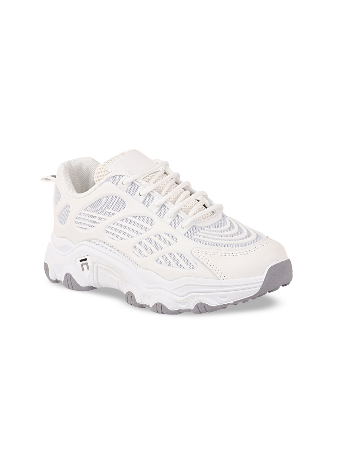 

THE WHITE POLE Women White Woven Design Regular Sneakers