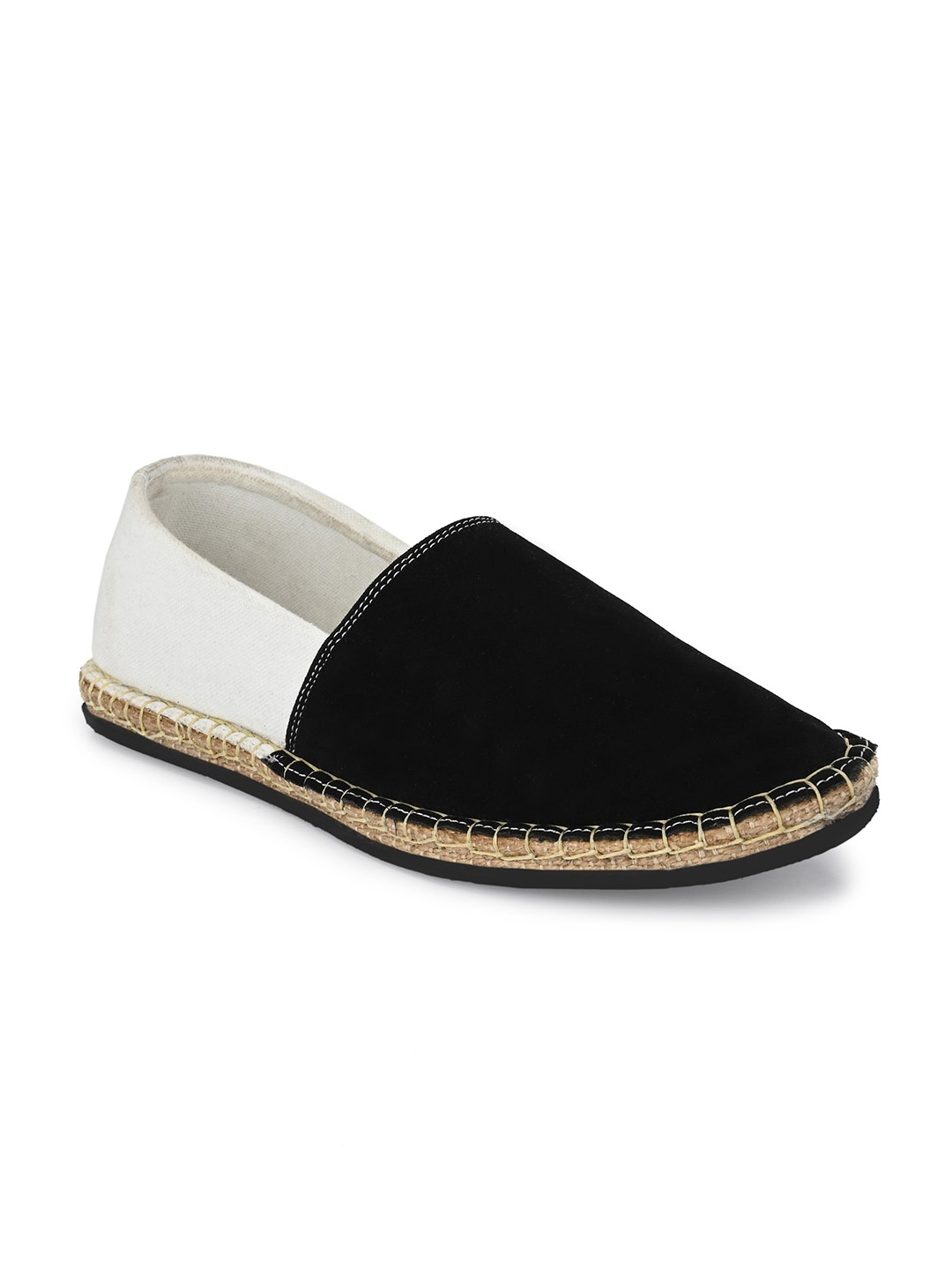 

KLEAT Men Black & White Colourblocked Espadrilles