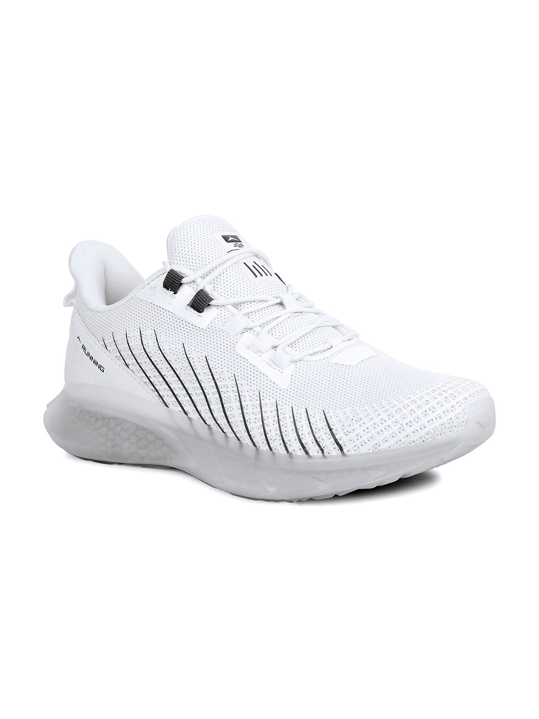 

JQR Men BOUNCER White Mesh Lace-Up Running Shoes